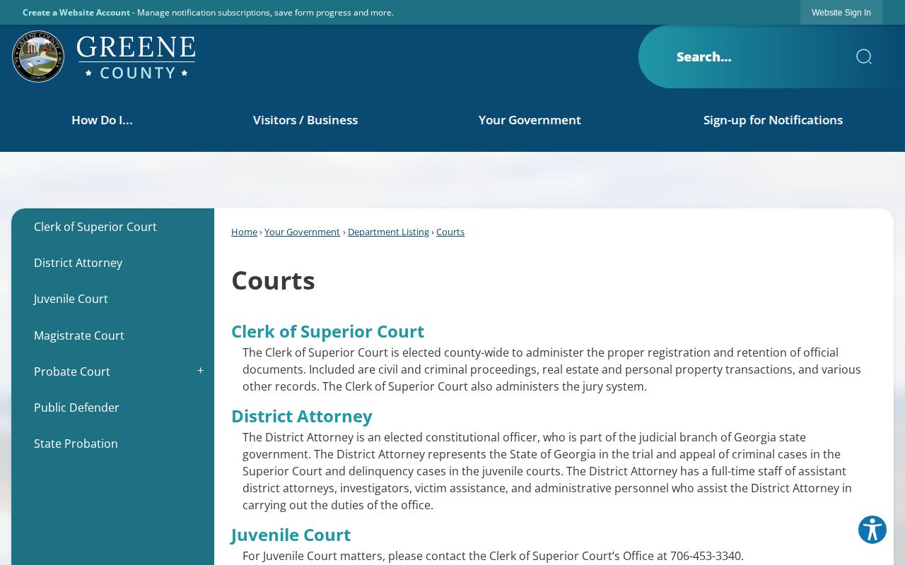 Greene County court sources for released inmate records